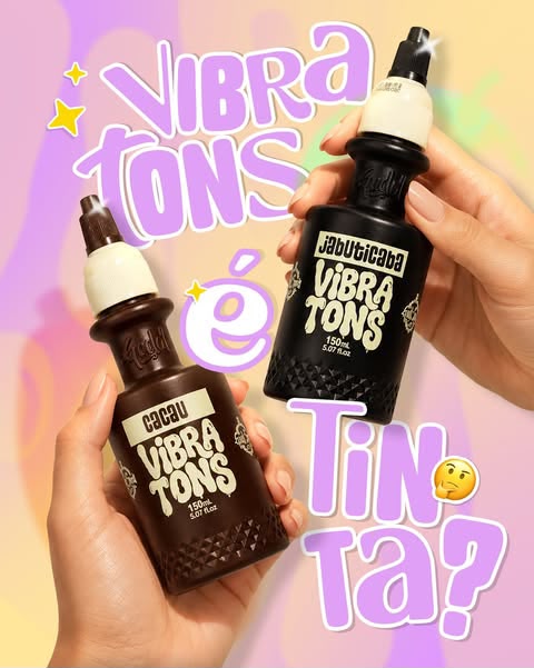 Produtos Vibra Tons em composição colorida